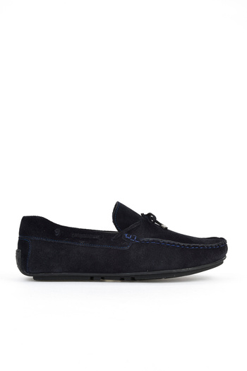 Ziya Genuine Leather Men's Shoes - 1511007 Zb012 Navy Blue
