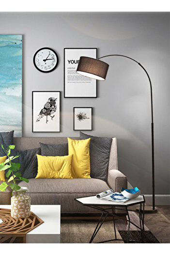 sharpdo Nordic Simple Eye-protecting Vertical Floor Lamp with 9W Tricolor Lamp