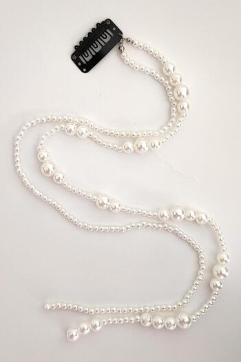 New Obsessions Pearl Hanging Snap Hair Rope Hair Chain Hair Accessory