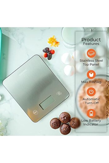 Geepas Digital Kitchen Scale, White, GKS46507UK