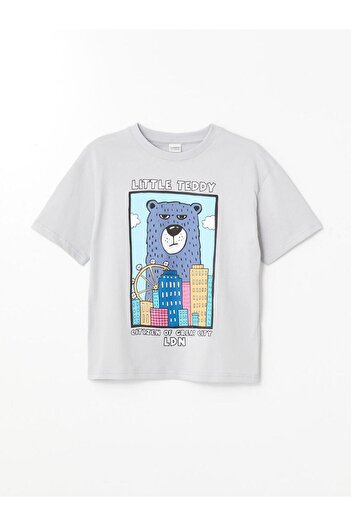 LC Waikiki Ανδρικό μπλουζάκι με λαιμόκοψη Oversize (S4)