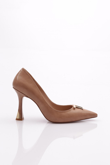 DGN 9005 Model Tan Women's Heeled Shoes
