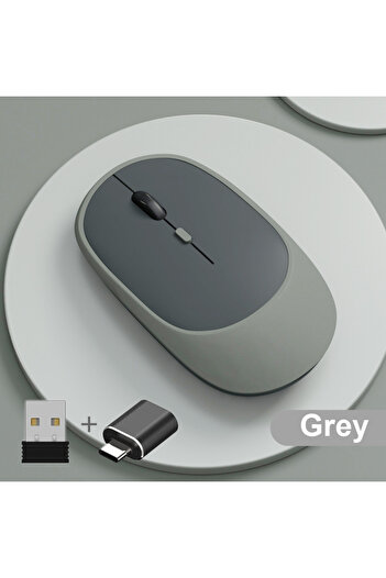 Choice E with adapter Wireless Mouse Rechargeable Mouse Gamer Dual Modes Bluetooth-compatible 2.4G USB Mice