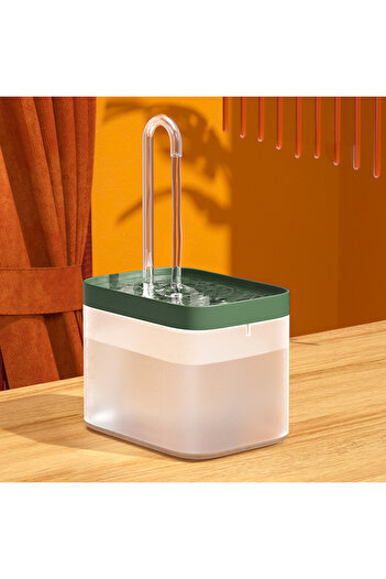 Choice 220V EU Plug Green white Ultra-Quiet Cat Water Fountain Filter Smart Automatic Pet Dog Water Dispens