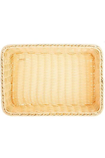 AKDC RECT WIRE TRAY 25CMX36CMX7CM Cream