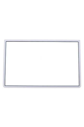 JCD إطار شاشة علوي أمامي علوي أبيض بديل من البلاستيك غطاء عدسة شاشة LCD لجهاز 3DS XL LL