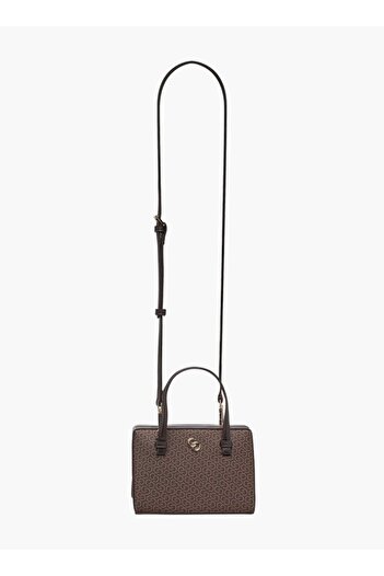 Celeste Monogram Print Tote Bag with Detachable Strap and Magnetic Closure - W 9.5 x H 19.5 x D 18.3 cm