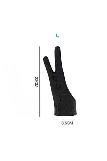 Choice3 Two layers L S/M/L Two-Finger Drawing Gloves Anti-touch Anti-fouling for Tablet Digital Board Touch