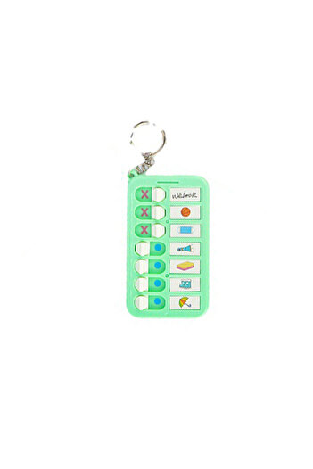 Choice Green Portable Daily Plan Board Home Chore Chart Keychain Daily Schedule Keyring Chore Chart Key Cha