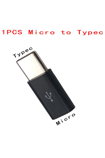 Choice 1PCS Black 1PCS/5PCS Micro USB Female To Type C Male Adapter Mobile Phone Android Converter Micro-
