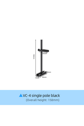 Choice1 VC-4-BK Teucer VC-4/VC-5 Aluminum Alloy Adjustable Graphics Card Bracket GPU Video Card Holder Suppo