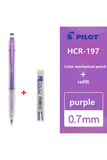 Choice Violet 1Set PILOT COLOR ENO Mechanical Pencil HCR-197 Erasing 0.7mm Student Drawing Pencil Sketch Co