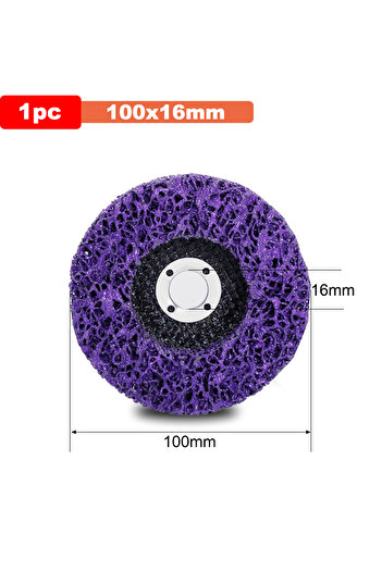 Choice 100mm 1Pcs 100/115/125mm Coral Disc Poly Strip Disc Grinder Strip Disc Abrasive Wheel Paint Rust Rem