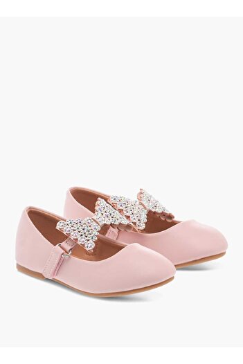Flora Bella by Shoexpress Flora Bella Embellished Bow Applique Ballerina Shoes