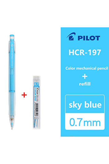 Choice Light blue 1Set PILOT COLOR ENO Mechanical Pencil HCR-197 Erasing 0.7mm Student Drawing Pencil Sketc