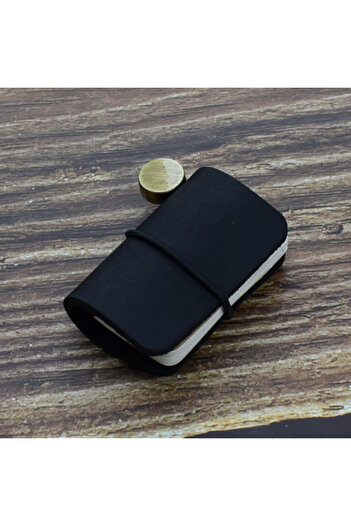 Choice Black 1pc Tiny Leather Notebook Pocketbook Sketchbook Mini Vintage Retro Cute Kawaii Portable Daily