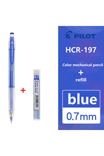Choice Blue 1Set PILOT COLOR ENO Mechanical Pencil HCR-197 Erasing 0.7mm Student Drawing Pencil Sketch Comi