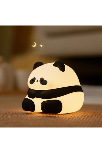 Choice HuaHua Panda LED Night Lights Cute Sheep Panda Rabbit Silicone Lamp USB Rechargeable Timing Bedside
