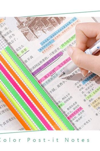 zuixua Strip Transparent Adhesive Postit Marker 160 Sheets