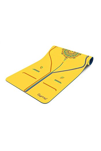 Gymo Pro Series® 5 мм Нековзний PU-гумовий килимок для йоги та пілатесу - жовтий