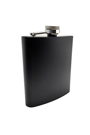 Weather Forecast Matte Black on Steel 7 oz 200 ml Drink Flask py50sy