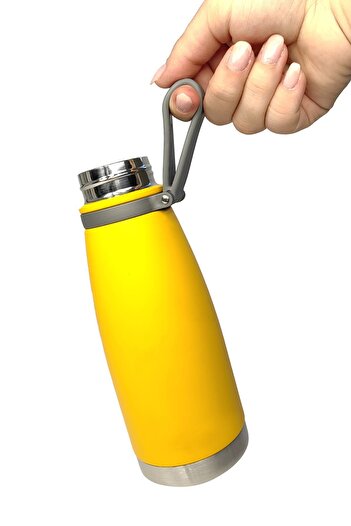 Weather Forecast 304 L Çelik Sarı 520 ml Sıcak Soğuk Vacuum Bottle Matara Suluk cin478sr