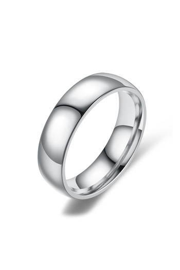 Chavin 6 mm Promise Women Men Steel Ring Cr99By