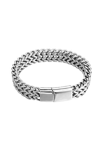 Chavin 8 Mm. 21 Cm. Non-Tarnish Gray Steel Men's Bracelet Ep06By