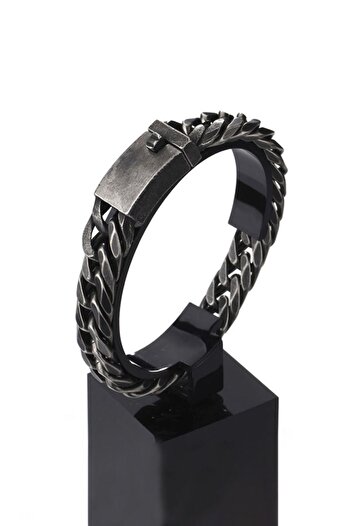 Chavin 13 Mm. Antique 316 L Steel Men's Bracelet Dr65