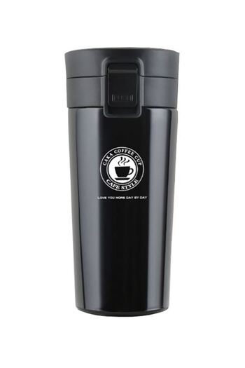 Weather Forecast Togg T10x Car Wake up Cup Holder 304 L Steel Black 500 ml Coffee Hand Thermos Mug