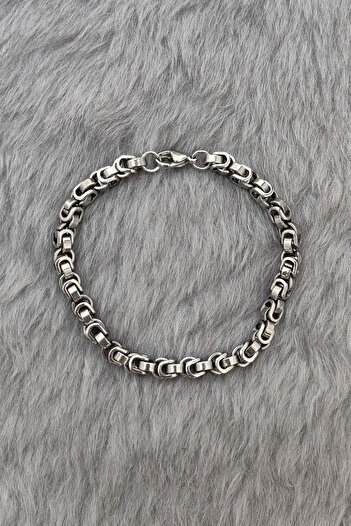 Chavin 6 mm20 cmGray Steel Men's Bracelet et76by