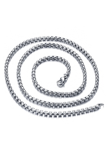 Chavin Gray 70 cm5 mmMen's Steel Chain dr22