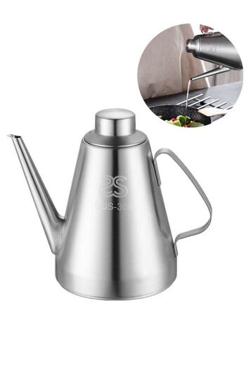 Chavin Complete 304 Steel 18 oz 500 ml Oil Pot Sauce Bowl Vinegar cin593