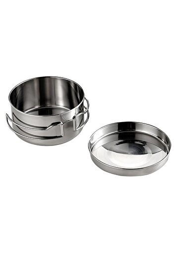 Weather Forecast 304 Steel 600 ml Steel Mini Camping and Picnic Pot with Handle Camper Pot cin567
