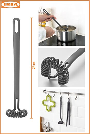IKEA Fullandad Set of 6 Gray Spoon Ladle