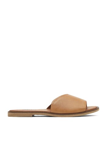 Bueno Shoes Cinnamon Leather Women's Flat Slippers 01Wa5701