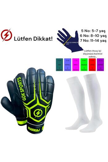 Gök Sports Brandy Football Socks - Adult, with Bones and Finger Support Gloves 8-9-10