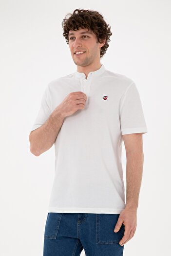 U.S. Polo Assn. Bílé pánské tričko