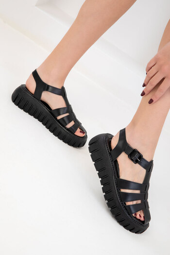 SOHO Women's Black Sandals 17851
