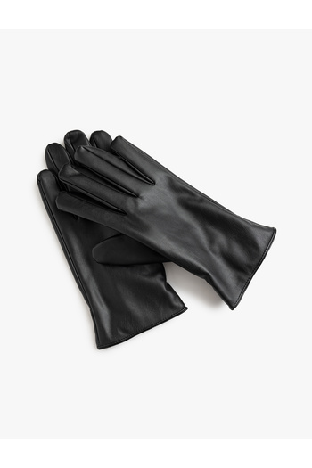 Koton Faux Leather Gloves