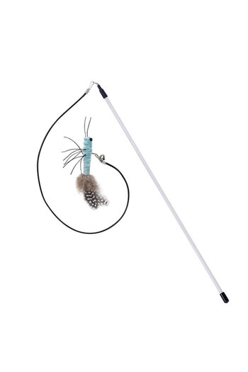 Choice Blue A Dr.DC Teasing Cat Stick Head with or without Wire Stick Dragonfly Feather Cat Supplies Intera