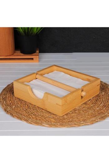 ÇIRPAN EV Bamboo Square Napkin Holder
