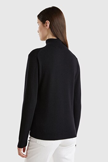 United Colors of Benetton Pulover negru pentru femei/fete (Cod model: 124A1002D2348)