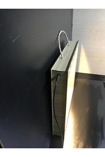 TechUp Desıgner Ahşap tesbih standı ışıklı tesbih dolabı adaptör dahil