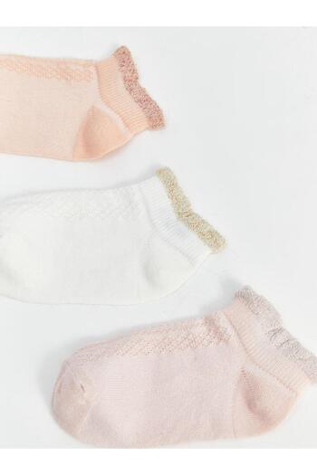 LC Waikiki LCW baby Basic Baby Girl Booties Socks 3-Piece