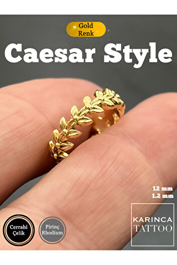 Karınca Piercing Caesar Antik Yunan Defne Yaprak Taç Tiara Halka Nipple Kulak Helix Conch Orbital Piercing