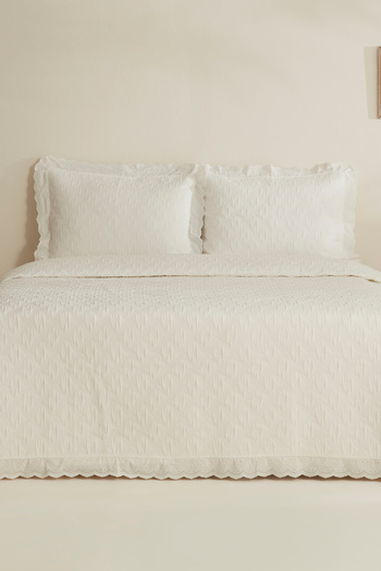 Karaca Home European Style Arya Couple T-Shirt Bed Cover Set