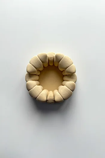 sin istanbul Beige Pouf Ash Tray