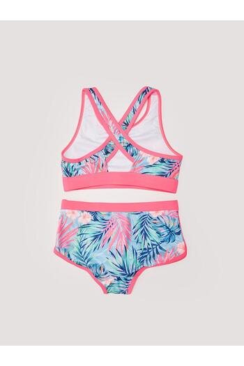 LC Waikiki Mixed Stretch Fabric Patterned Girl's Bikini (S2)