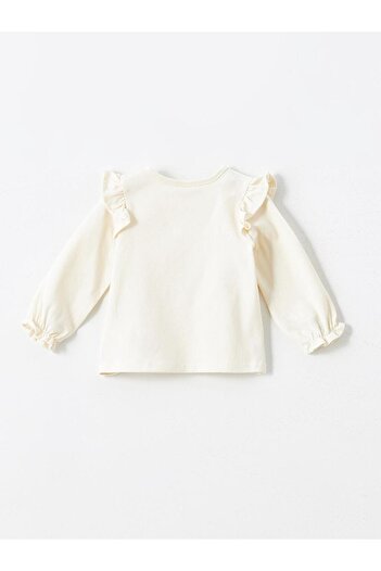 LC Waikiki Crew Neck Long Sleeve Printed Baby Girl T-Shirt (W4)
